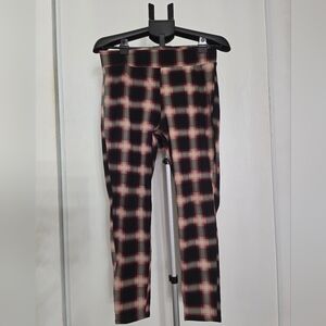 Torrid Black and Red Plaid Leggings